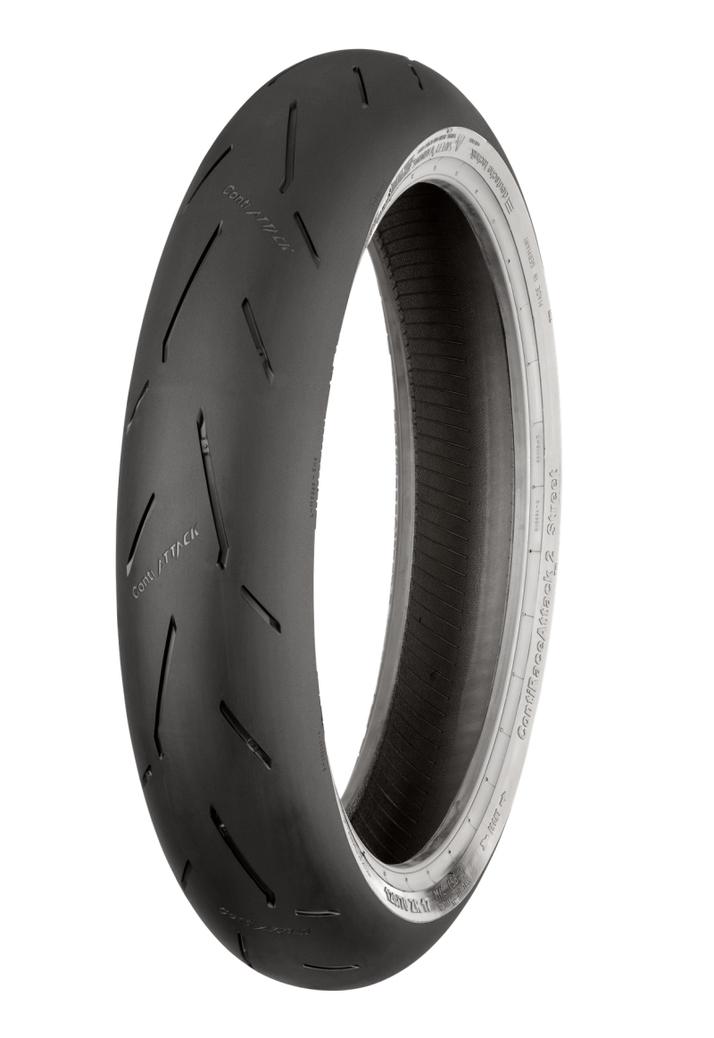 Continental Tire Continental ContiRaceAttack 2 Medium - 120/70 ZR17 M/C 58W TL Front 02446540000