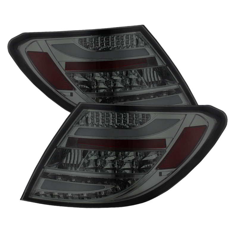 Spyder Mercedes Benz W204 C-Class 08-11 LED Tail Lights Incandescent - Smke ALT-YD-MBZC08-LED-SM 5072696