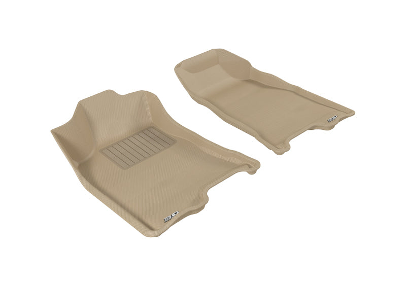 3D MAXpider 2004-2012 Chevrolet/GMC Colorado/Canyon Crew Cab Kagu 1st Row Floormat - Tan L1CH02711502