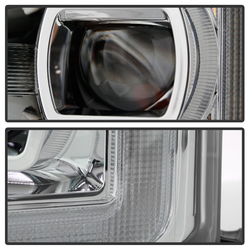 Spyder Ford F-250/F-350/F450 17-18 Full LED Headlights Black PRO-YD-FS17HALAP-SEQ-C 5087447
