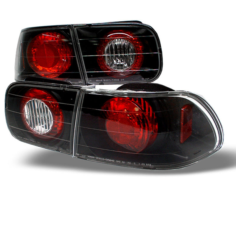 Spyder Honda Civic 92-95 2/4DR Euro Style Tail Lights Black ALT-YD-HC92-24D-BK 5004581