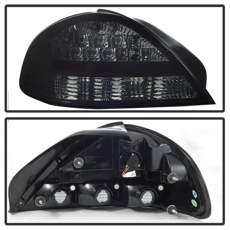 Spyder 99-05 Pontiac Grand Am LED Tail Lights - Black Smoke 5084309