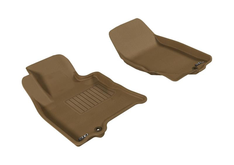 3D MAXpider 2009-2017 Infiniti QX70/QX50/FX35/EX35 Kagu 1st Row Floormat - Tan L1IN00311502