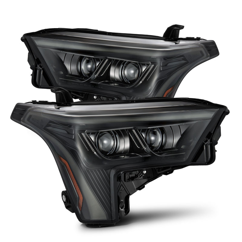AlphaRex 22-23 Toyota Tundra LUXX-Series Headlights Alpha-Blk w/White DRL - Req 810029 OR 810030 880863 *Discontinued