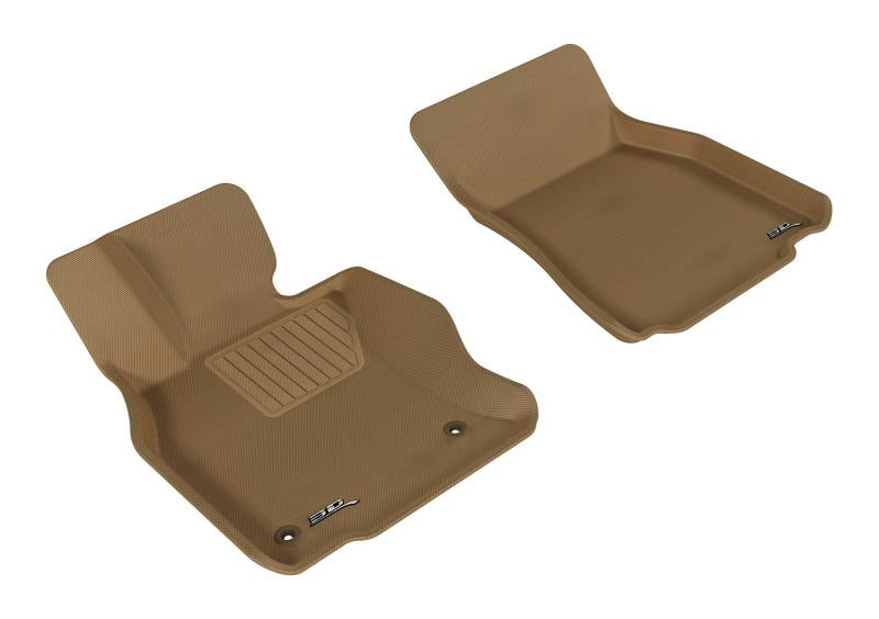 3D MAXpider 2008-2011 Lexus LS600HL Kagu 1st Row Floormat - Tan L1LX04211502