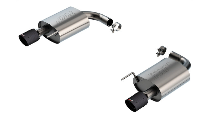 Borla 2024 Ford Mustang GT 5.0L V8 w/o Active Exhaust S-Type Axle-Back Exhaust System - Carbon Fiber 11983CFBA