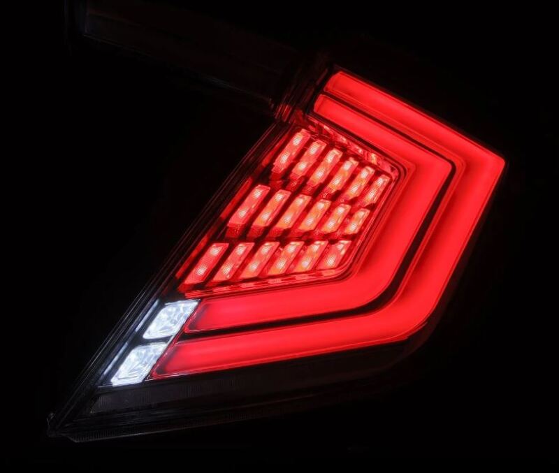AlphaRex 16-21 Honda Civic Hatchback / Type-R FK8 Nova-Series LED Tail Lights (Pair) - Clear 676030 *Discontinued