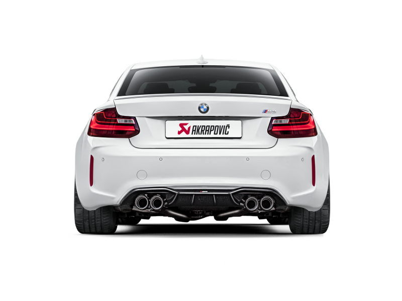 Akrapovic 16-17 BMW M2 F87 (Excl M2 Competition) Evolution Line Cat Back (Titanium) w/Carbon Tips ME-BM/T/8H