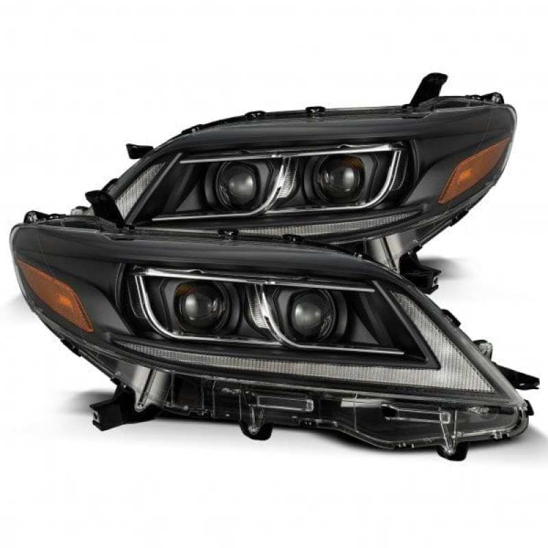 AlphaRex 11-21 Toyota Sienna PRO-Series Proj Headlights Plank Style Black w/Seq Signal/DRL 880764 *Discontinued