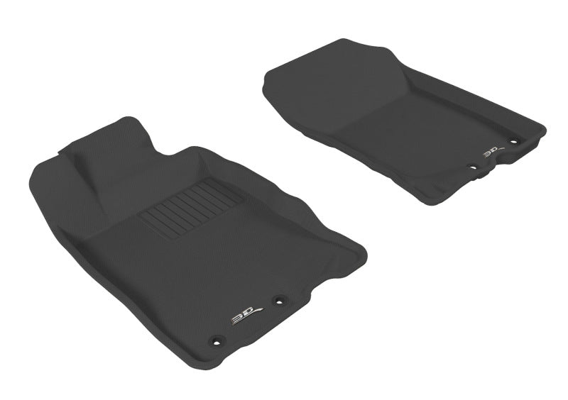 3D MAXpider 2010-2014 Honda Insight Kagu 1st Row Floormat - Black L1HD02311509