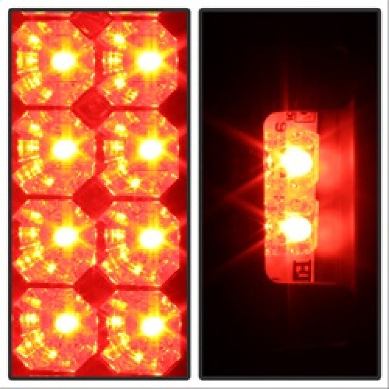 Spyder Ford F150 side 97-03/F250 Super Duty 99-07 LED Tail Lights Blk Smke ALT-YD-FF15097-LED-BSM 5078179