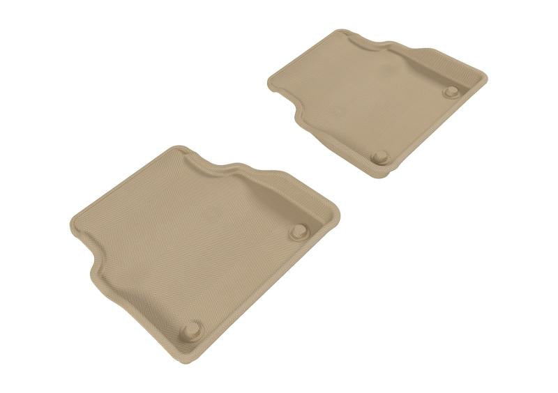 3D MAXpider 2011-2017 Audi A8 Kagu 2nd Row Floormats - Tan L1AD03121502