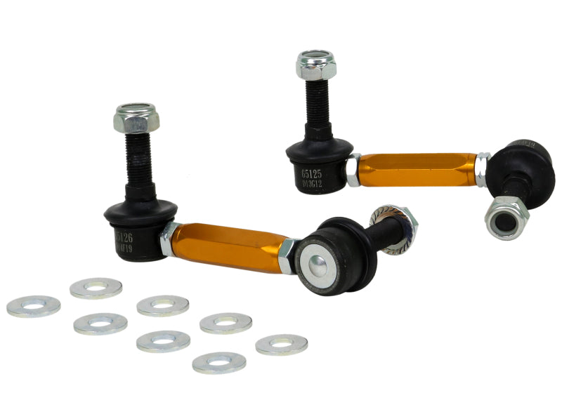 Whiteline Universal Sway Bar Link Assembly Heavy Duty Adjustable Steel Ball 115mm Size KLC180-115