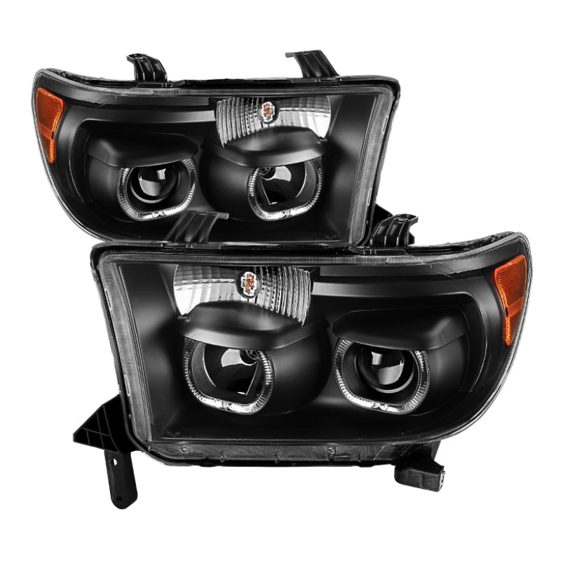 SPYDER Xtune Toyota Tundra 07-13 Projector Headlights Eliminates AFS LED Halo Black PRO-JH-TTUN07-CFB-BK 9032301