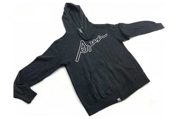Apexi A'PEXi Cursive Zip-up - Hoodie - Charcoal Heather Grey *Discontinued