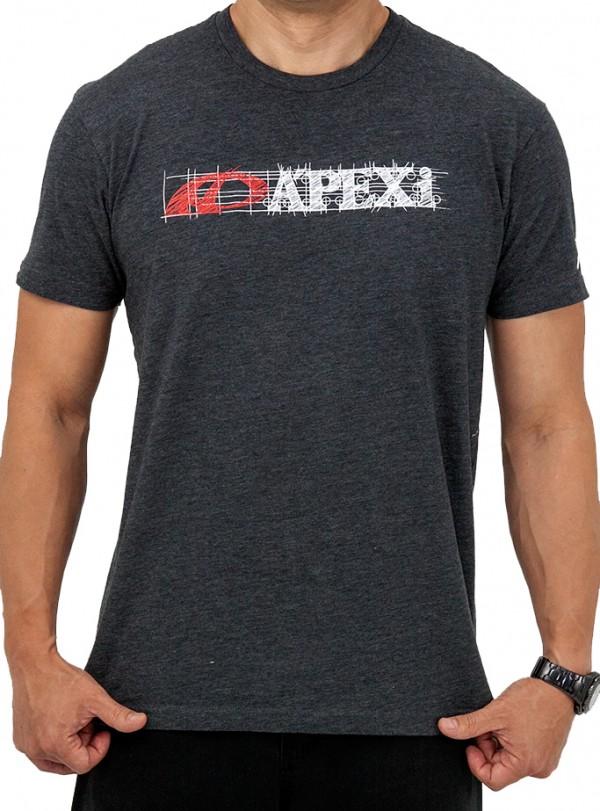 Apexi A'PEXi T-Shirt - Blueprint - Grey *Discontinued