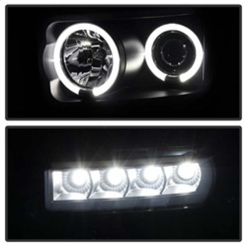 Spyder Ford F250/350 08-10 Projector Headlights LED Halo LED Blk Smke PRO-YD-FS08-HL-BSM 5078490