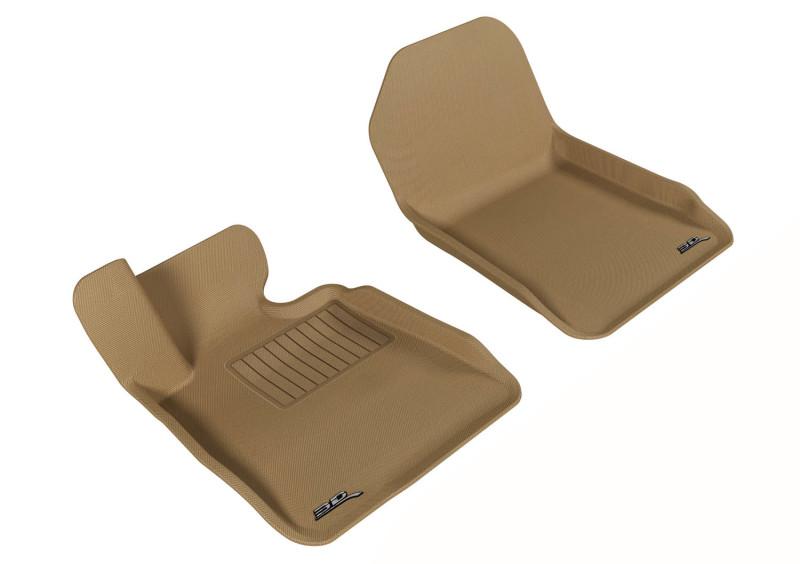 3D MAXpider 2007-2013 BMW 3 Series E93 Kagu 1st Row Floormat - Tan L1BM02411502