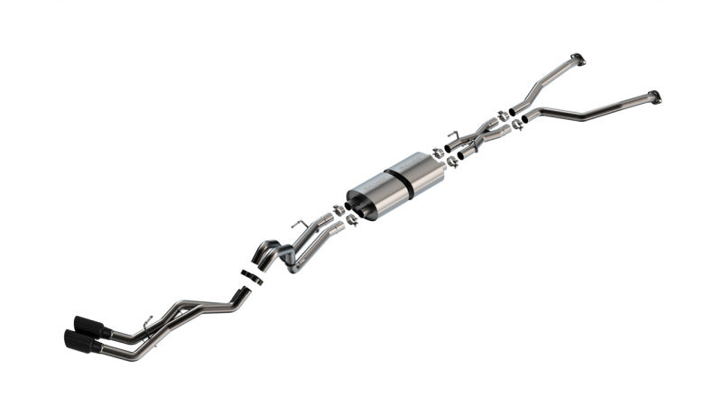 Borla 22-24 Toyota Tundra 3.4L V6 (Inc. Hyb.) Ext. Cab/STD Bed/145.7in WB S-Type Cat-Back - Blk Chrm 140939BC