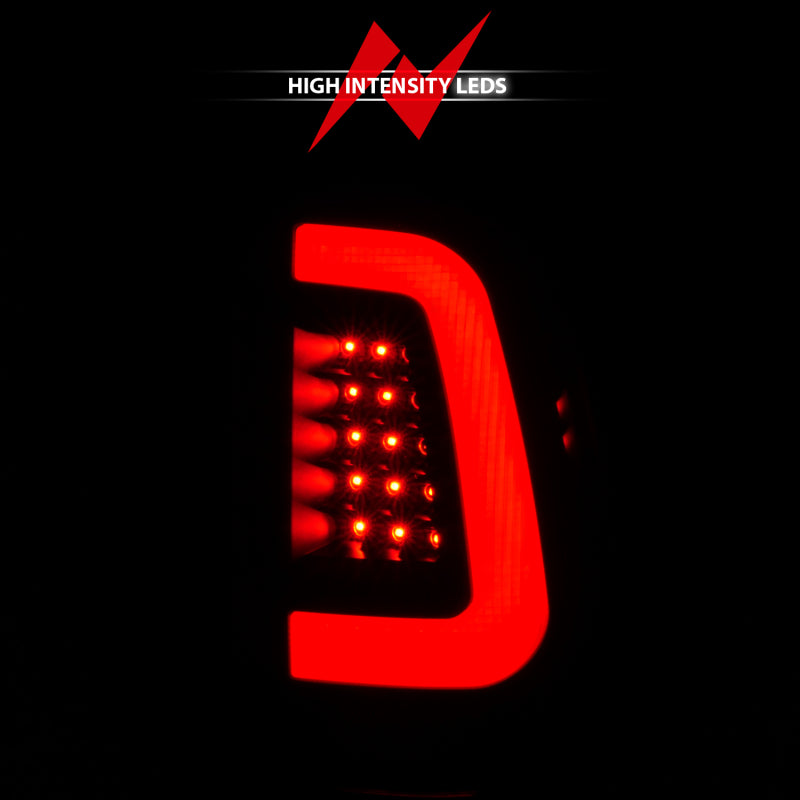ANZO 2008-2016 Ford  F-250  LED Tail w/ Lights Bar Black Housing Smoke Lens 311379