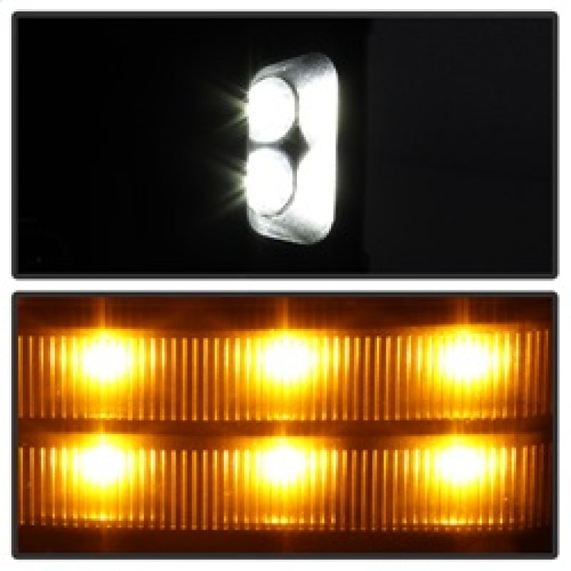 SPYDER xTune Chevy Silverado 14-16 Heated Amber LED Signal Telescoping Mirrors MIR-CSIL14S-G2-PWH-AM-SET 9936708