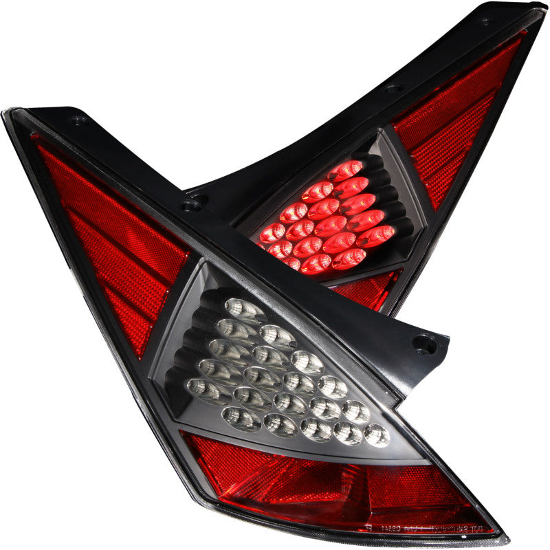 Anzo 2003-2005 Nissan 350Z LED Tail lights Black