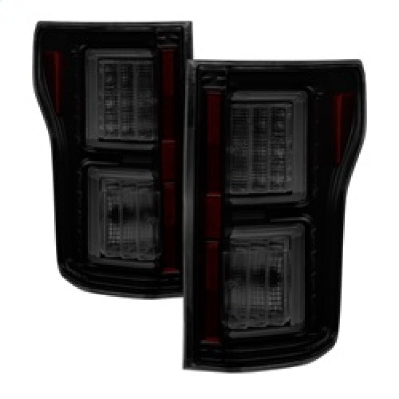 Spyder Ford F150 2015-2017 Light Bar LED Tail Lights - Black Smoke ALT-YD-FF15015-LBLED-BSM 5083685