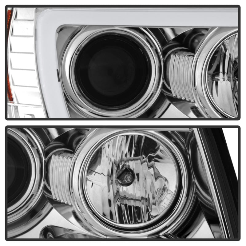 Spyder Toyota Tacoma 05-11 Projector Headlights - Light Bar DRL - Chrome PRO-YD-TT05V2-LB-C 5084668