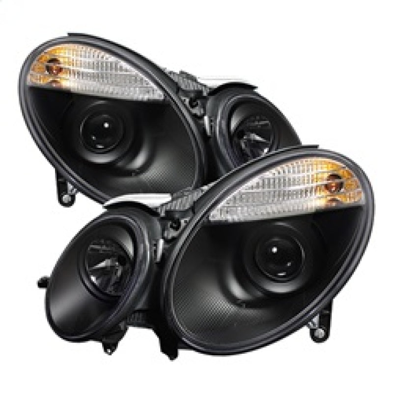 Spyder Mercedes Benz E-Class 07-09 Projector Headlights Halogen Model Only - Blk PRO-YD-MBW21107-BK 5042217