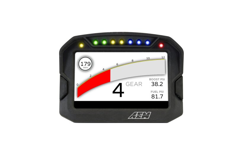 AEM CD-5LG Carbon Logging Digital Dash Display w/ Internal 10Hz GPS & Antenna 30-5603