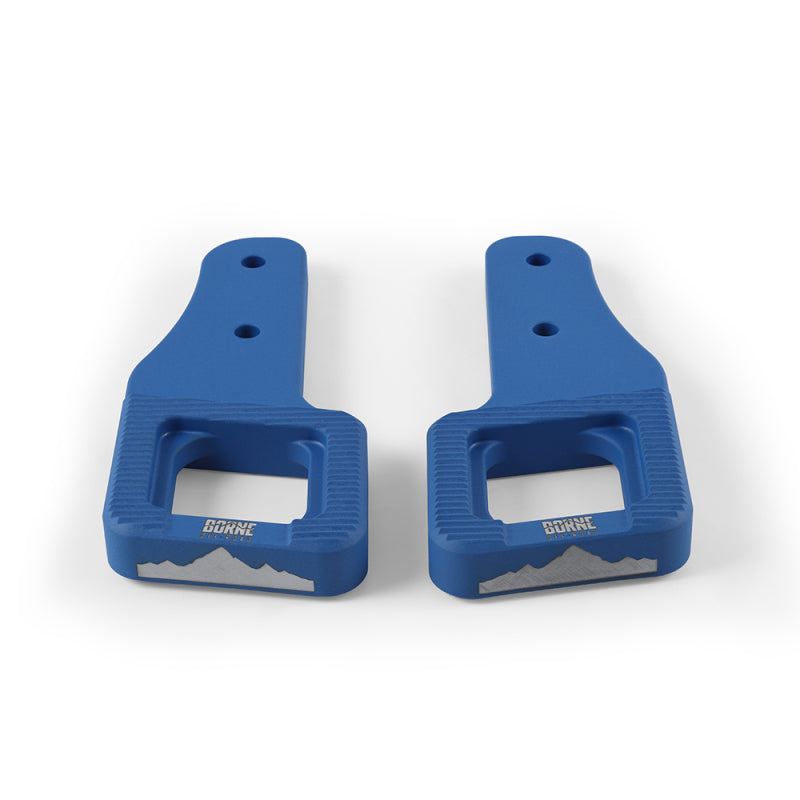 Borne Off-Road 2017+ Ford Raptor / 2009+ Ford F150 Borne Off-Road Billet Tow Hooks - Blue BNTH-F150-17BL