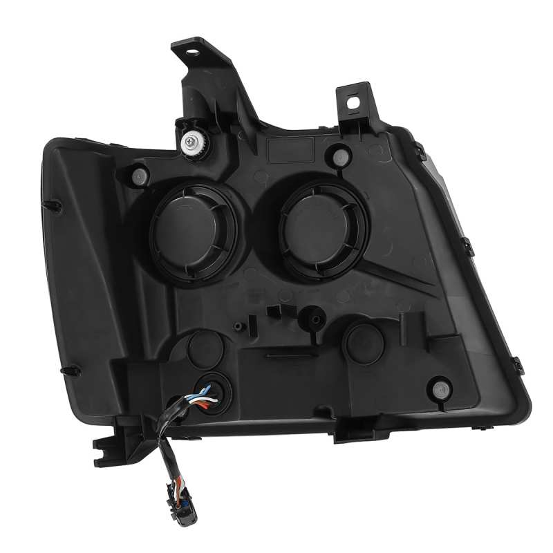 AlphaRex 07-13 Chevy AvalancheáNOVA LED Proj Headlights Plank Style Matte Black w/Activ Light/DRL 880288 *Discontinued