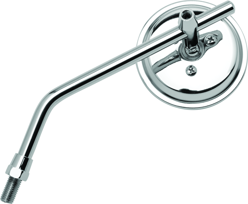 BikeMaster 3in Adjustable Round Mirror 10mm - Each - Chrome 600802