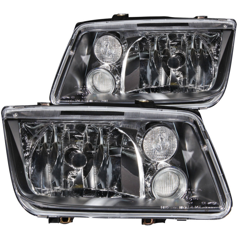Anzo 1999-2005 Volkswagen Jetta Crystal Headlights Black w/o Bulbs