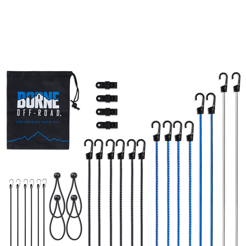 Borne Off-Road 28 Piece Bungee Cord Set BNRTC-BNG-28