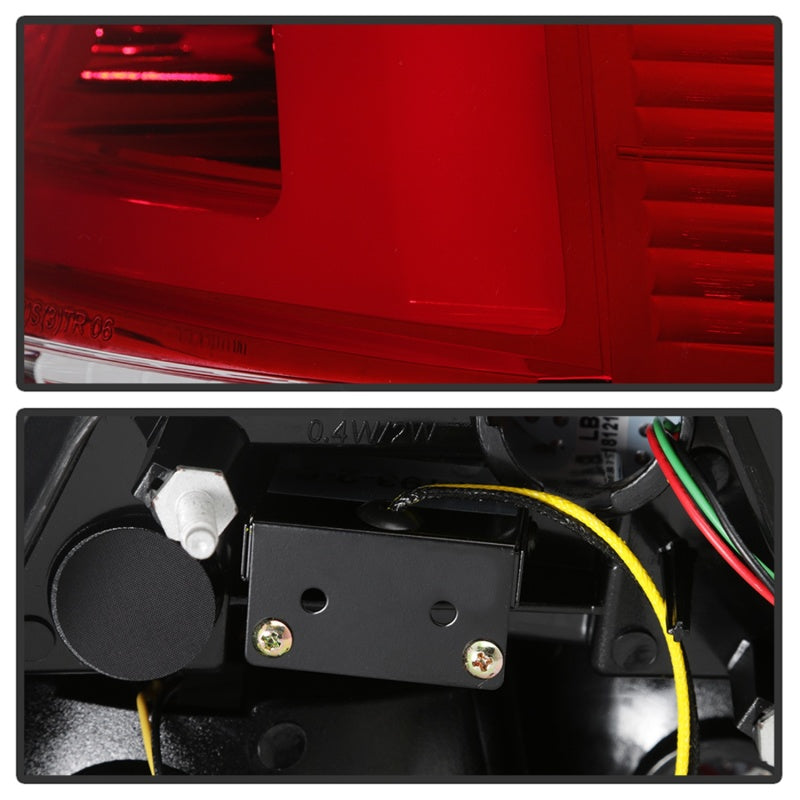 Spyder Pontiac G8 08-09 Version 2 Light Bar LED Tail Lights - Red Clear- ALT-YD-PG808V2-LB-RC 5086075