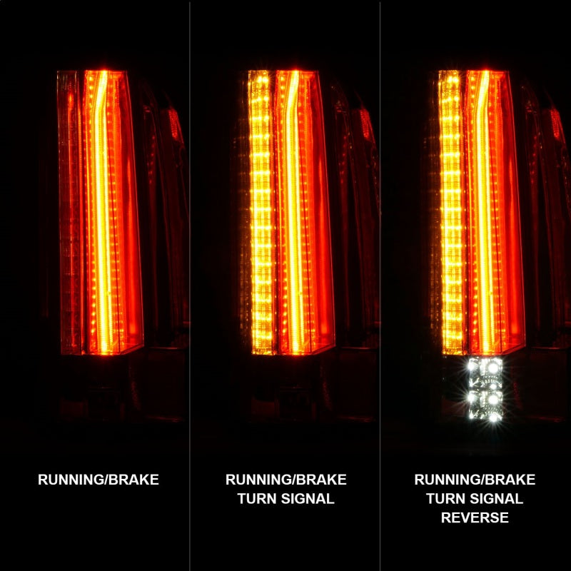 Anzo GMC Yukon / XL / Denali 15-18 L.E.D Tail Lights Black