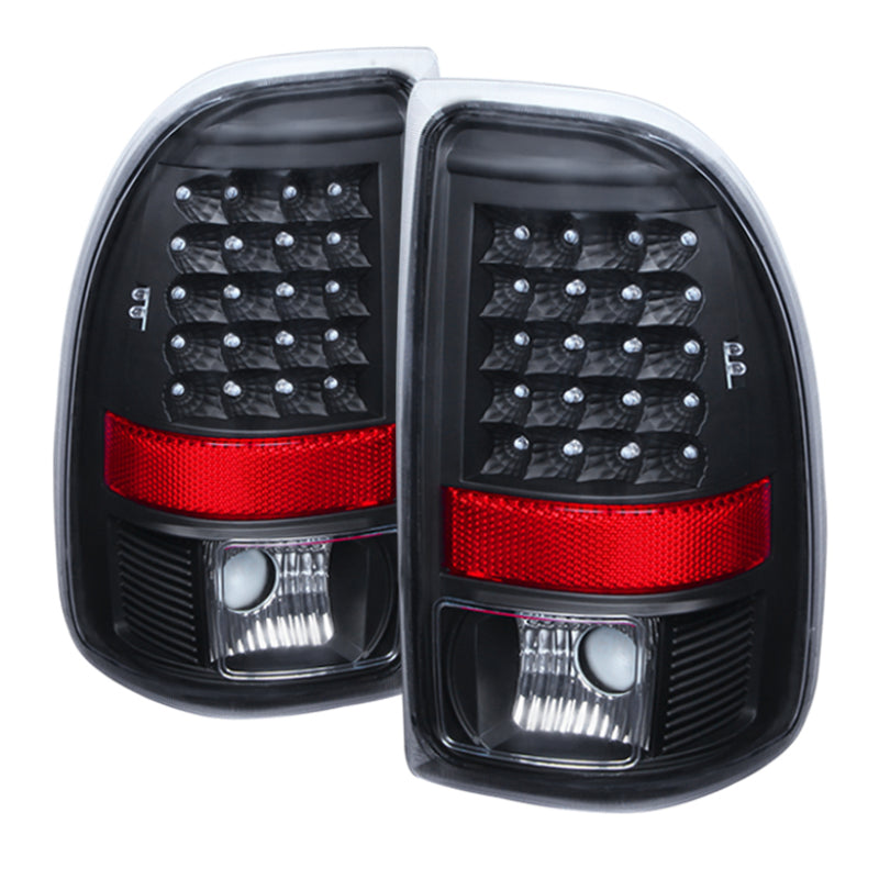SPYDER Xtune Dodge Dakota 97-04 LED Tail Lights Black ALT-JH-DDAK97-LED-BK 9027017