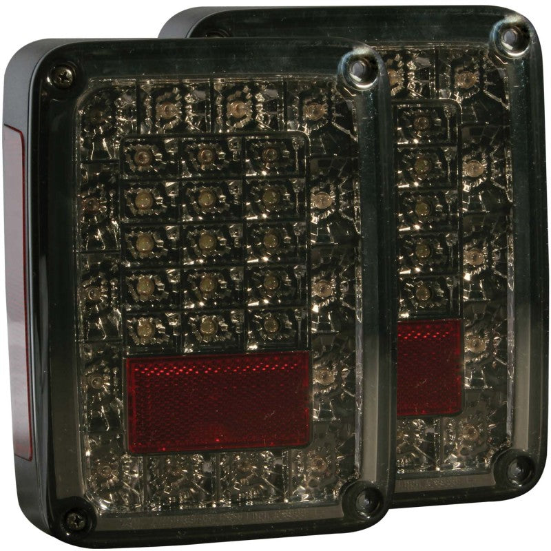 Anzo 2007-2015 Jeep Wrangler LED Taillights Smoke