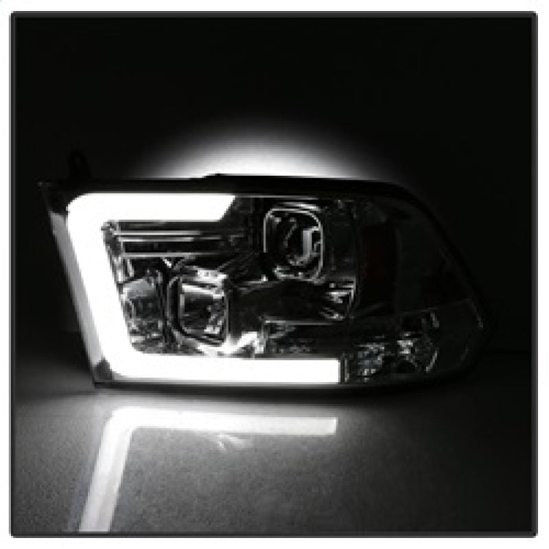 Spyder 09-16 Dodge Ram 1500 V2 Projector Headlights - Halogen - DRL - Chrome (PRO-YD-DR09V2-LBDRL-C) 5084828