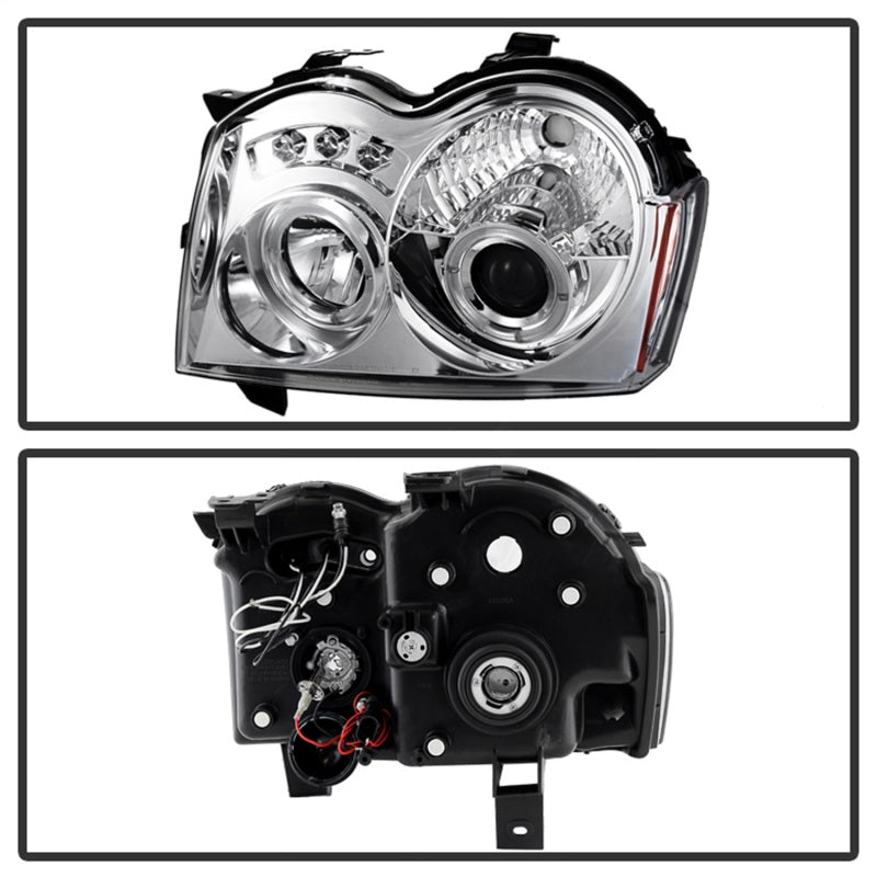 Spyder Jeep Grand Cherokee 05-07 Projector Headlights LED Halo LED Chrm Low 9006 PRO-YD-JGC05-HL-C 5011107
