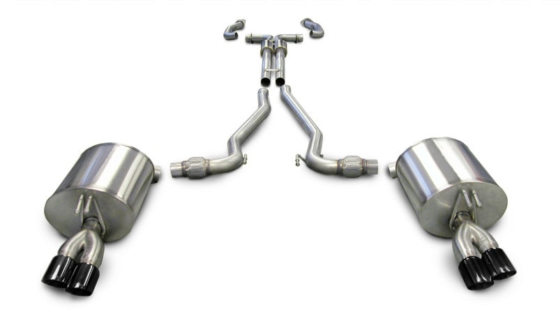 Corsa Performance 08-09 Pontiac G8 GXP 6.0L V8 Sport Cat-Back w/ Dual 3in Black Tips