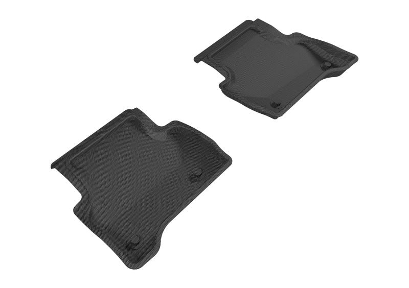 3D MAXpider 2017-2020 Jaguar XE Kagu 2nd Row Floormats - Black L1JG00821509