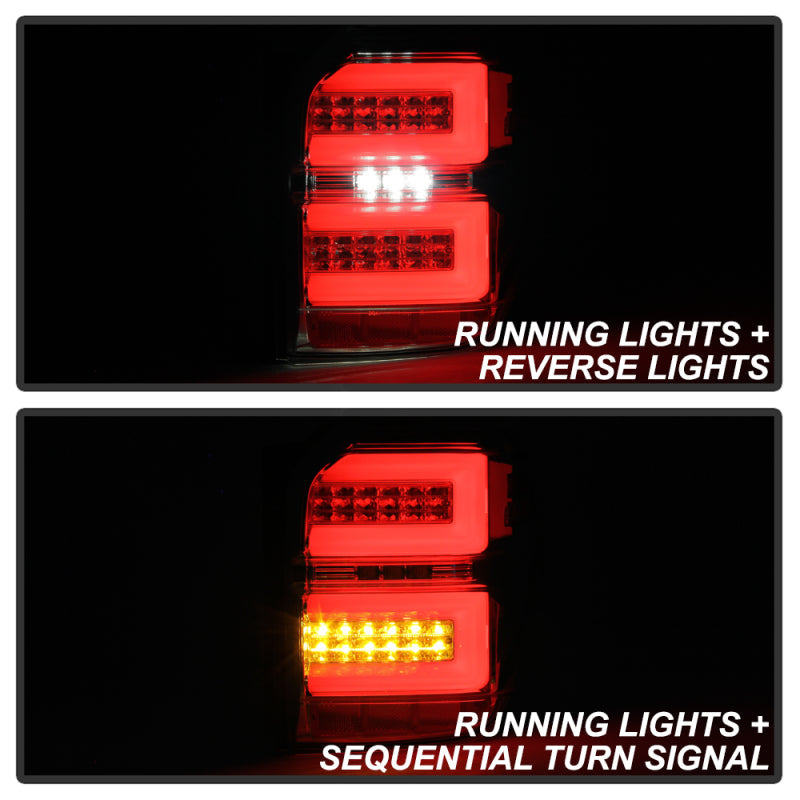 Spyder Toyota 4Runner 10-14 LED Tail Lights - Sequential Turn Signal - Chrome ALT-YD-T4R10-SEQ-C 5087805