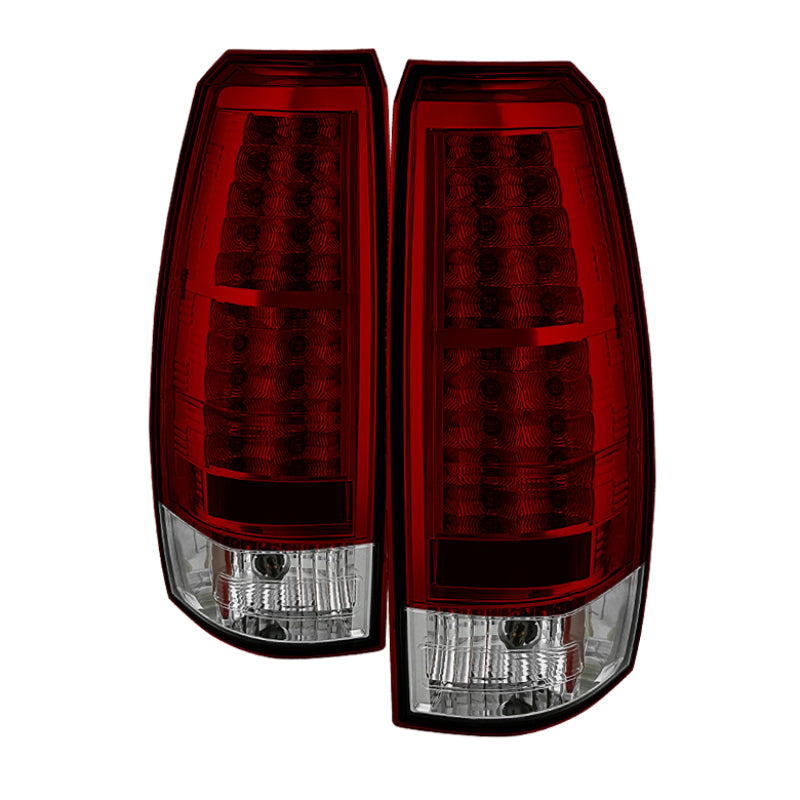 Spyder Chevy Avalanche 07-13 LED Tail Lights Red Clear ALT-YD-CAV07-LED-RC 5032478