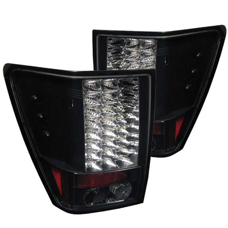 Spyder Jeep Grand Cherokee 05-06 LED Tail Lights Black ALT-YD-JGC05-LED-BK 5005526