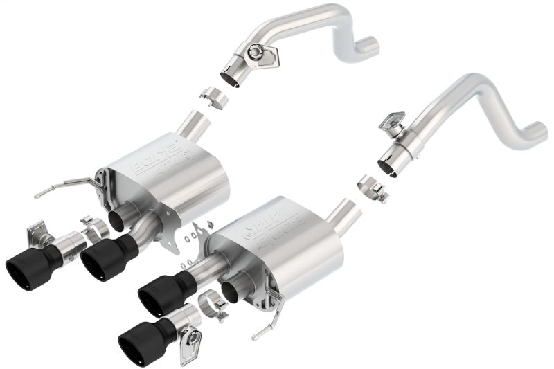 Borla 14-18 C7 Corvette Stingray Axle-Back ATAK Exhaust 2.75in To Muffler Dual 2.75in Out 4.25in Tip 11856CB