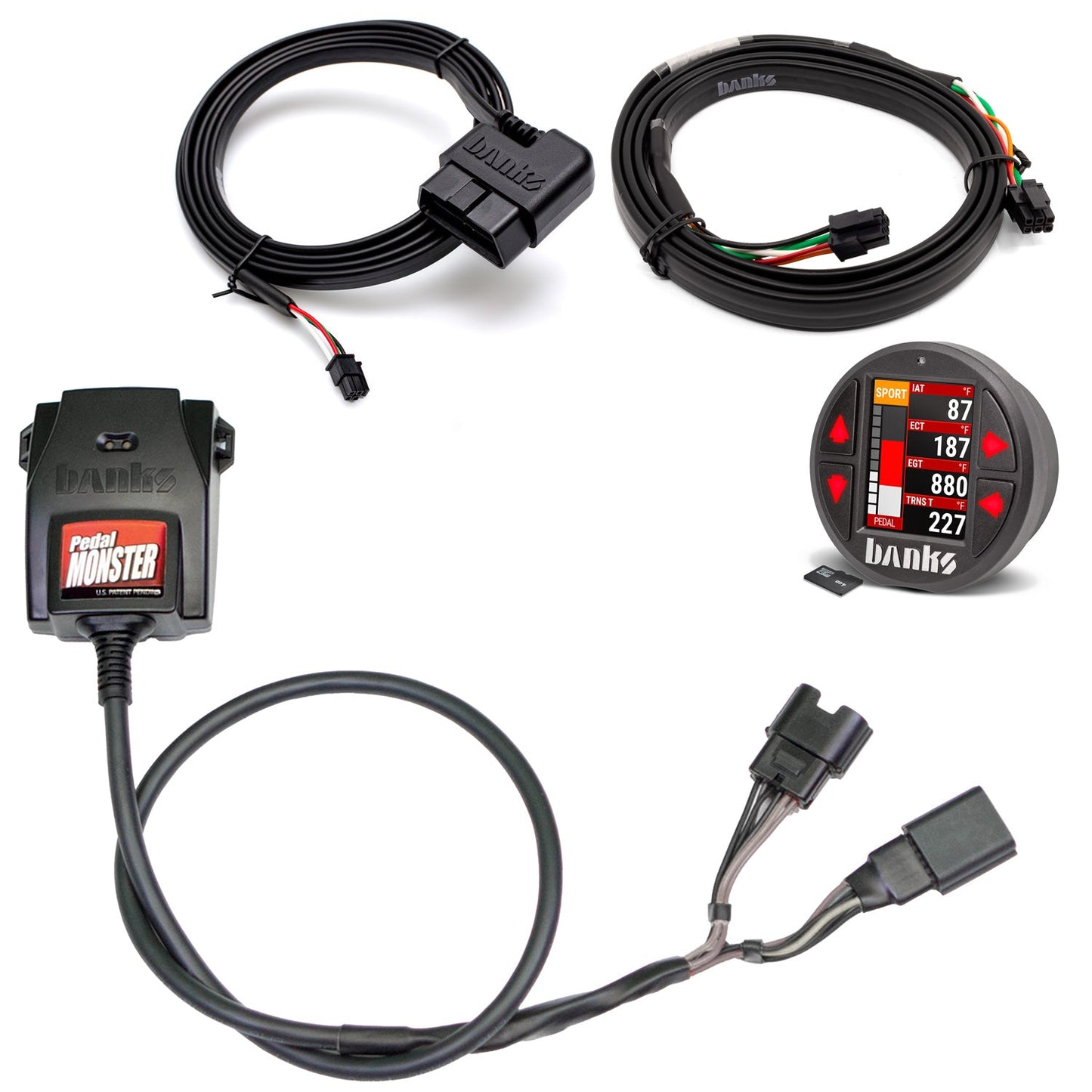Banks Power Pedal Monster Kit Molex MX64 6-Way CONFIG 2 PM-03 w/iDash Data Pro 06-07 Chevy 64318-P