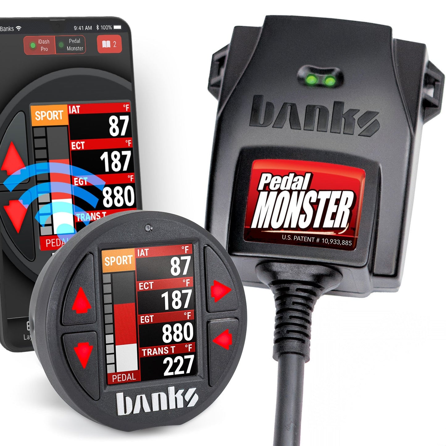 Banks Power Pedal Monster Kit Aptiv GT 150 6 Way With iDash Pro 64322-P