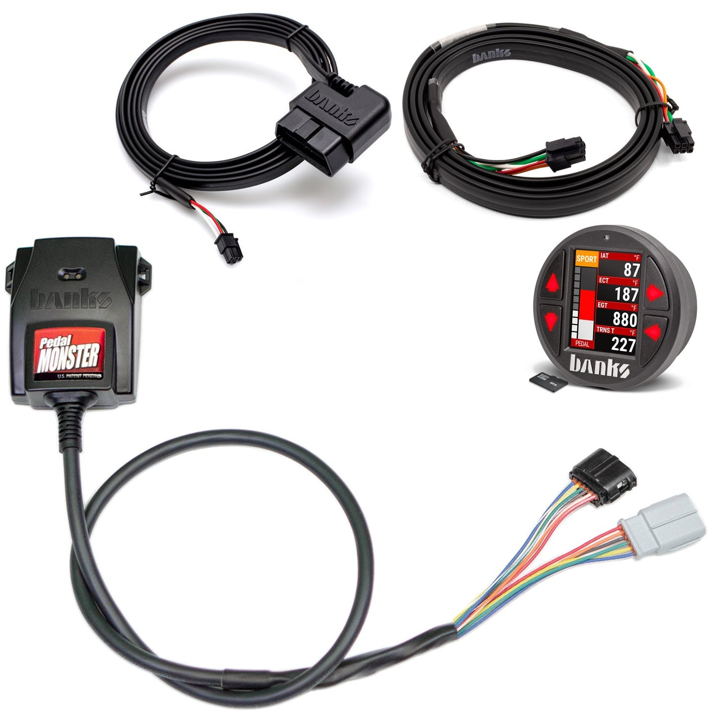 Banks Power Pedal Monster Kit Sumitomo TS 025 Sealed Series (Gray) 6-Way PM-07 With iDash Data Pro 64343-P